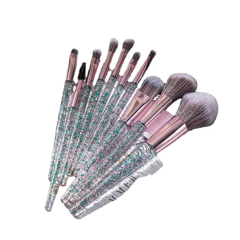 10-Piece Makeup Brush Set for Beauty and Blending Veloria USA