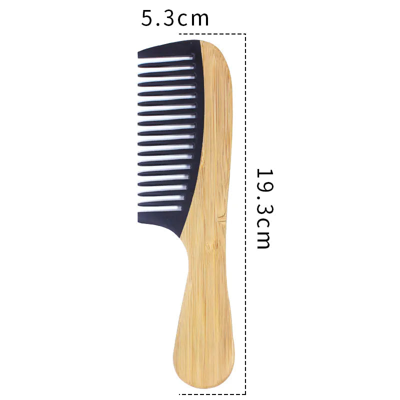 Bamboo Hair Comb for Women - Anti-Static Wooden Design Veloria USA