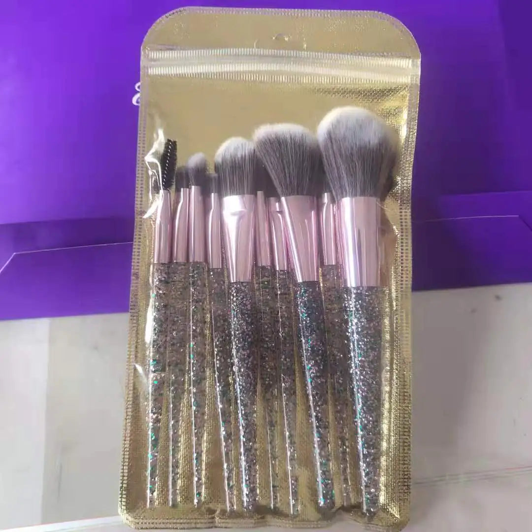 10-Piece Makeup Brush Set for Beauty and Blending Veloria USA