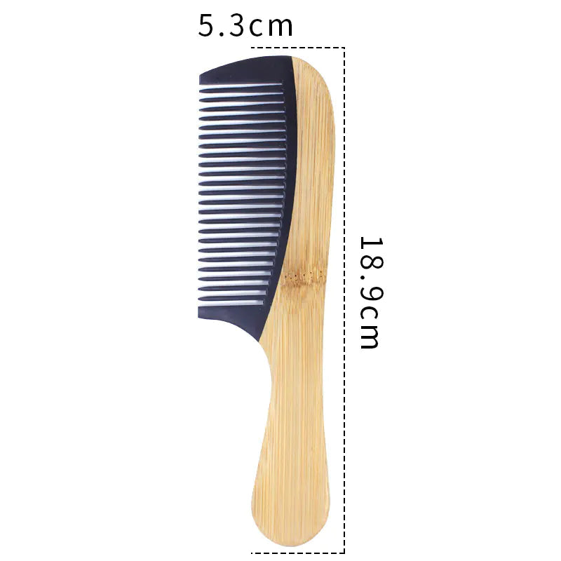 Bamboo Hair Comb for Women - Anti-Static Wooden Design Veloria USA